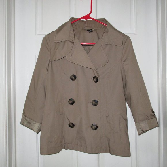 Waist Length Trench Coat - Picture 2 of 9